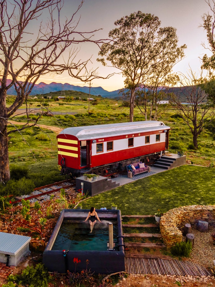 Western Cape Accommodation at The Red Caboose Train Carriage | Viya