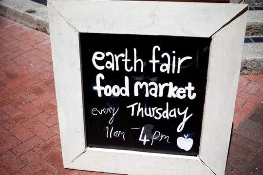 Earth Fair Food Market, St Georges Mall